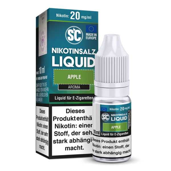 Apple Nikotinsalz SC Liquid 10ml süßer Apfel Geschmack