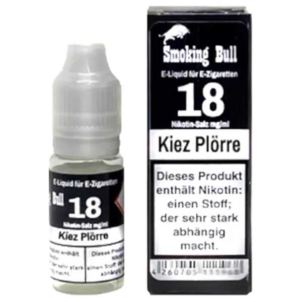 Kiez Plörre Smoking Bull Nikotinsalz Liquid 10ml Erdnuss Geschmack