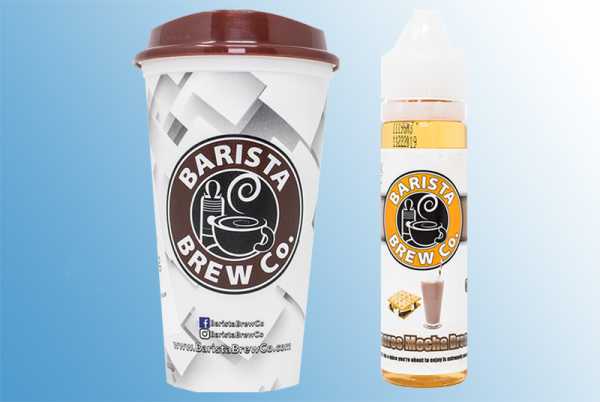 Smores Mocha Breeze 60ml Barista Brew frischer Mokka Cafe und dazu Kekse und Schokoladen Marshmallows