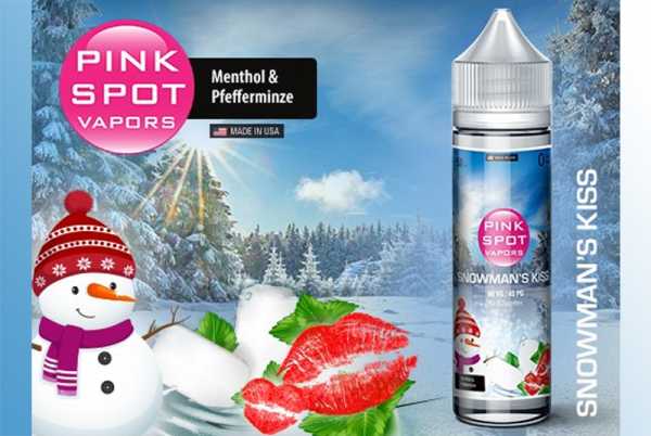 Snowman‘s Kiss - Pink Spot Liquid 60ml Menthol trifft Pfefferminze