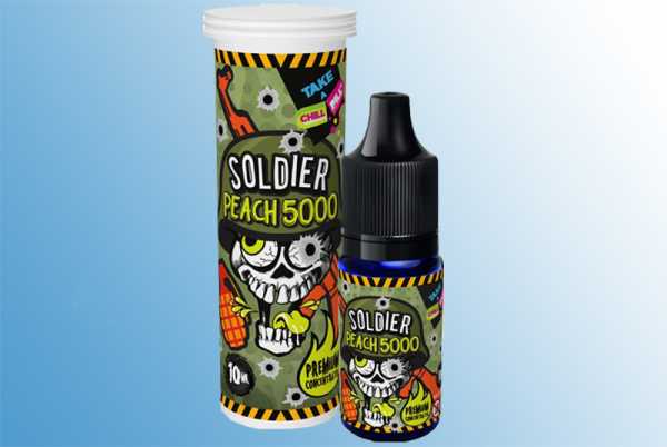 Soldier Peach 5000 Chill Pill Malaysia Aroma süße erfrischende Pfirsiche