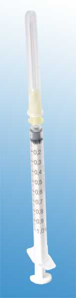 1 ml Spritze 0,9 x 40 mm Stumpfe Kanüle