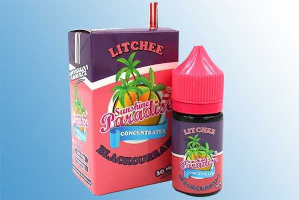 Lychee Blackcurrant 30ml Sunshine Paradise Aroma Fruchtmix aus Lychee und schwarzen Johannisbeeren