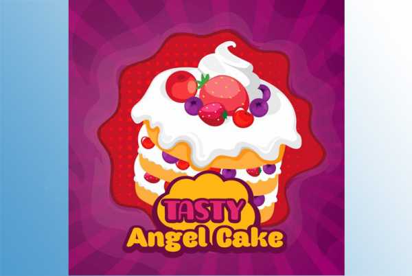 Big Mouth Tasty Angel Cake Aroma super leckere Sahnetorte mit Vanillesoße