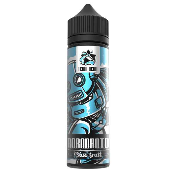 Robodroid Team Hero Shortfill Liquid 60ml blauer Früchtemix