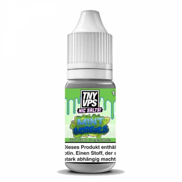 Mint Berries TNYVPS Nikotinsalz Liquid 10ml 18mg (Erdbeer, Himbeer, Brombeer, Heidelbeer mit Minze)