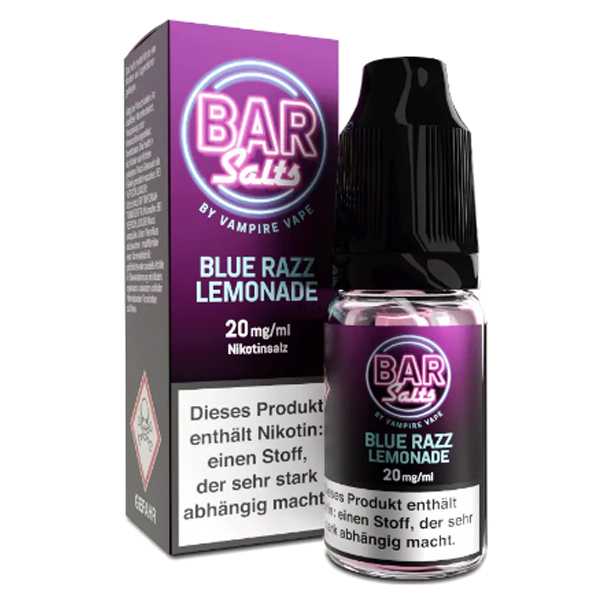 Blue Razz Lemonade Bar Salts Vampire Vape Liquid 10ml (leckere Himbeer Lemonade)