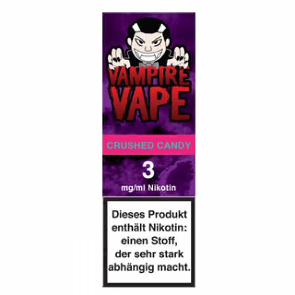 Vampire Vape Crushed Candy 10ml Liquid Fruchtkaugummi aus Erdbeeren und Wassermelone