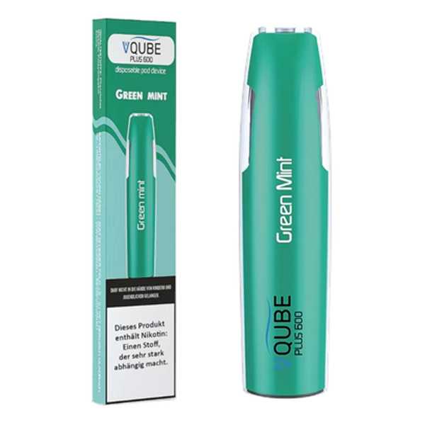 Green Mint Vqube Plus 600 Einweg E-Shisha erfrischender Minz Geschmack