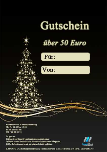 Weichnachtsgutschein Variante 7