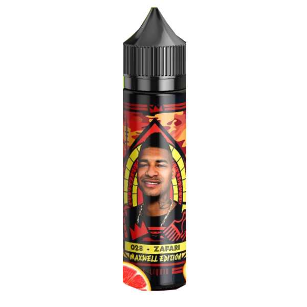 #28 Zafari Maxwell 187 Straßenbande Liquid 60ml exotischer Früchtemix aus Ananas, Orange, Limette, Zitrone, Drachenfrucht und Grapefruit
