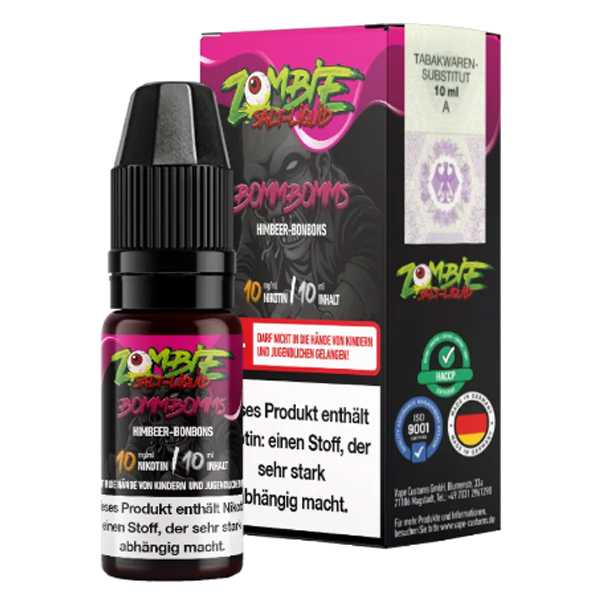 BommBomms Zombie Juice Liquid 10ml (Himbeer Bonbons)