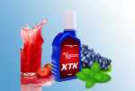 XTK 50ml Motorrad Liquid reife Erdbeeren und saftige Trauben verfeinert mit leichter Minze