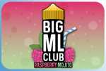 Raspberry Mojito Big ML Club 120ml Liquid leckerer Himbeer Mojito mit Minze