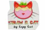 Copy Cat Straw B. Cat Aroma Vanillecreme mit reifen Erdbeeren und Karamellsoß
