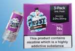 3 x Dr. Frost Grape Ice  Nikotinsalz Liquid Aspire Gusto eisgekühltes Traubensorbet