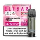 Vanilla White Peach 20 mg ElfBar ELFA Pod 2 Stück – Cremiger Vanille & Weißer Pfirsich Geschmack